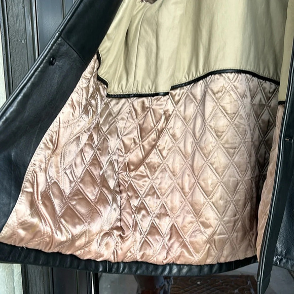 Couture Black Leather Lambskin Jacket - Picture 8 of 10